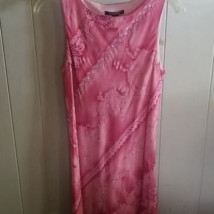 Harolds mauve and pink floral print dress